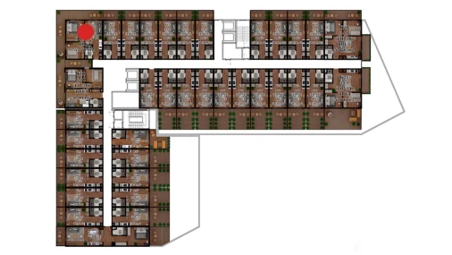 3-xonali xonadon 57.78 m²  1/7 qavat | TUSHLAR VODIYSI Turar-joy majmuasi