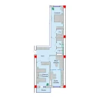 3-xonali xonadon 76.7 m²  4/12 qavat | SERGELI CITY Turar-joy majmuasi