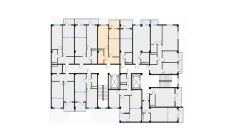 2-комн. квартира 46.61 м²  2/7 этаж | Жилой комплекс Bochka Resort