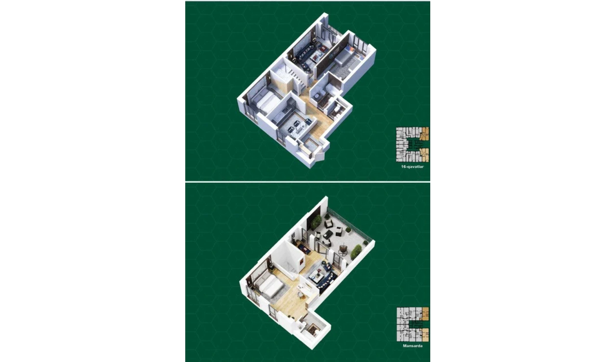 3-xonali xonadon 156.1 m²  16/16 qavat | Musaffo Turar-joy majmuasi