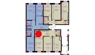 2-xonali xonadon 63.95 m²  10/10 qavat | Ko'kcha-Oqtepa Turar-joy majmuasi