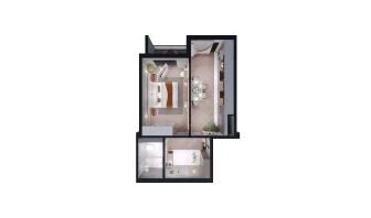 1-xonali xonadon 50 m²  6/13 qavat | ORZU SAROYI Turar-joy majmuasi