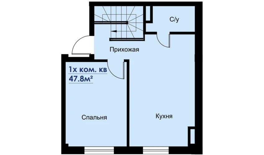 2-комнатная квартира 95.6 м²  1/6 этаж | Жилой комплекс CHOSHTEPA GARDEN