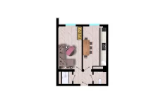 1-комн. квартира 40.7 м²  10/10 этаж | Жилой комплекс Ko'kcha Oqtepa