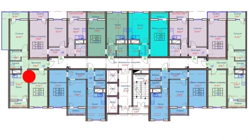 2-комнатная квартира 69.5 м²  3/16 этаж | Жилой комплекс TRINITY
