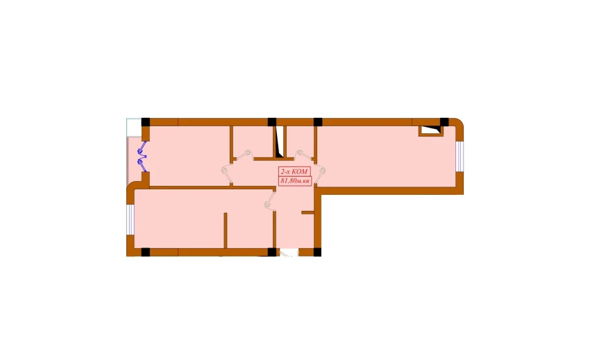 2-комнатная квартира 81.8 м²  12/12 этаж | Жилой комплекс Aviasozlar Plaza