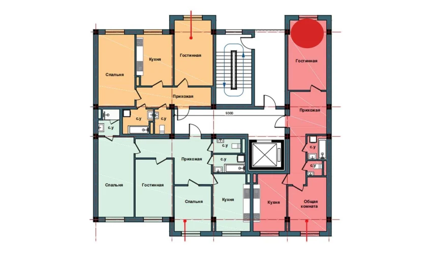 2-xonali xonadon 70.7 m²  2/11 qavat | NUR BARAKA Turar-joy majmuasi