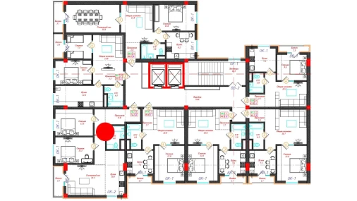 3-комнатная квартира 74.2 м²  2/12 этаж | Жилой комплекс CHINARA PARK