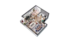 3-комн. квартира 69.46 м²  4/10 этаж | Жилой комплекс YANGIOBOD RESIDENCE