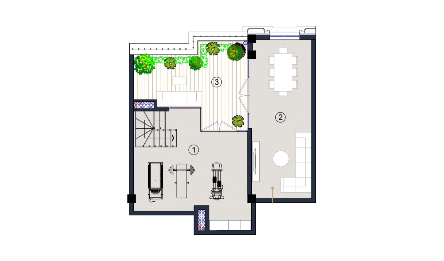 2-xonali xonadon 140.2 m²  9/9 qavat | FLORYA RESIDENCE Turar-joy majmuasi