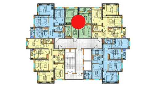 2-комнатная квартира 48.63 м²  7/16 этаж | Жилой комплекс BASHKENT