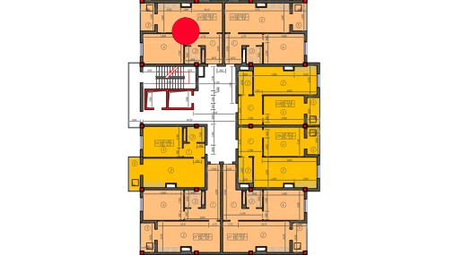 1-xonali xonadon 56 m²  4/12 qavat | Sokin hayot Turar-joy majmuasi