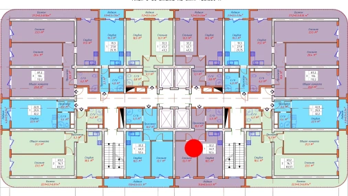 1-комнатная квартира 52.4 м²  8/22 этаж | Жилой комплекс TXT Tower