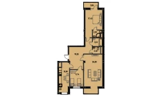 3-комн. квартира 96.14 м²  6/9 этаж | Жилой комплекс MINGCHINOR