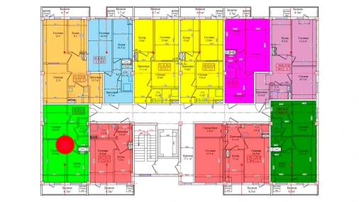 2-xonali xonadon 48.4 m²  3/9 qavat | CHIRCHIQ CITY Turar-joy majmuasi