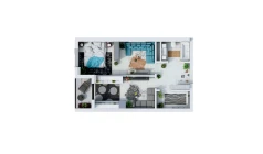 1-комн. квартира 50.05 м²  2/9 этаж | Жилой комплекс UCHTEPA CITY
