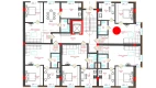 2-xonali xonadon 55.5 m²  1/12 qavat | CHINARA PARK Turar-joy majmuasi