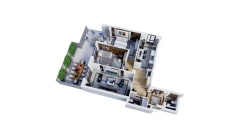 3-комн. квартира 110.6 м²  3/16 этаж | Жилой комплекс Musaffo