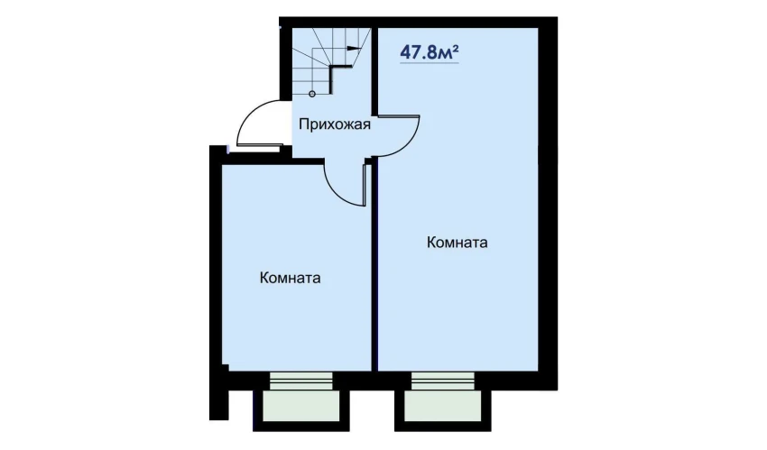 2-комнатная квартира 95.6 м²  1/6 этаж | Жилой комплекс CHOSHTEPA GARDEN