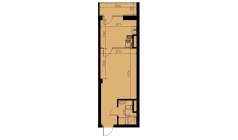 1-xonali xonadon 30.31 m²  9/10 qavat | YANGIOBOD RESIDENCE Turar-joy majmuasi