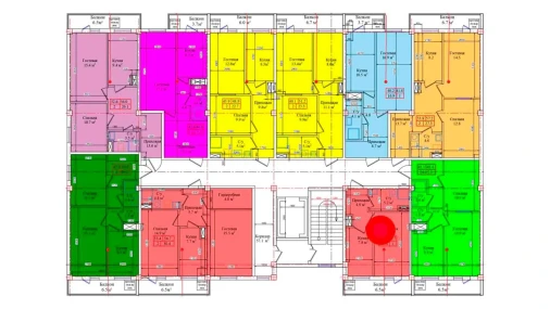 1-комнатная квартира 34.7 м²  3/9 этаж | Жилой комплекс CHIRCHIQ CITY