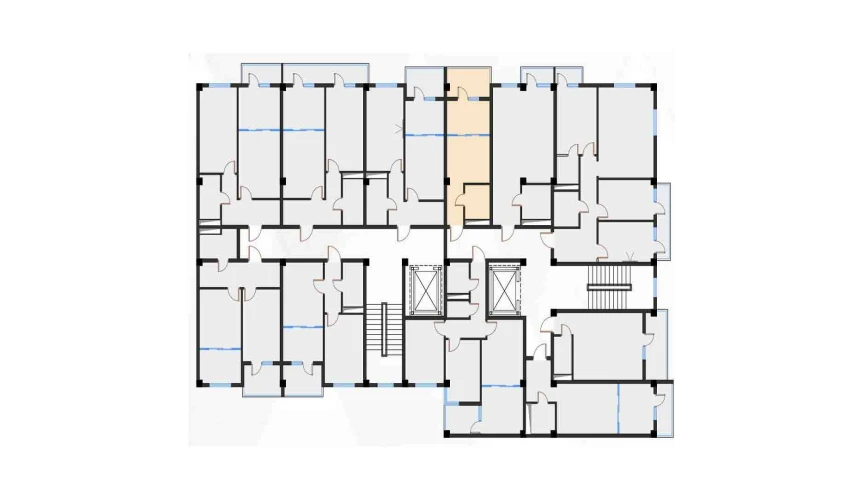 1-комнатная квартира 27.6 м²  6/7 этаж | Жилой комплекс Bochka Resort