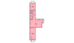 3-комн. квартира 69.4 м²  1/9 этаж | Жилой комплекс CHIRCHIQ CITY