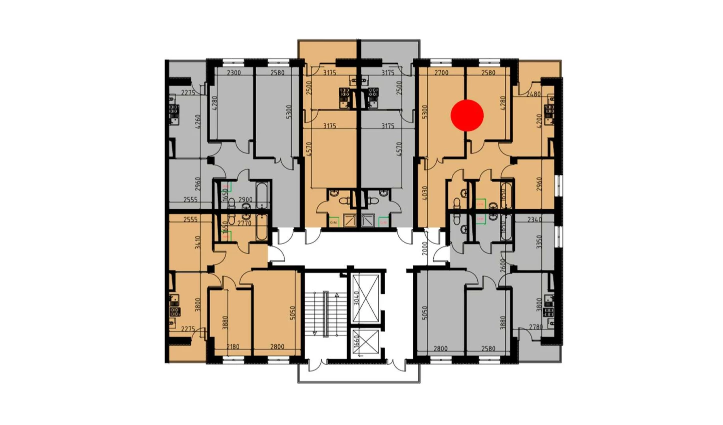 3-комн. квартира 62.02 м²  9/10 этаж | Жилой комплекс YANGIOBOD RESIDENCE