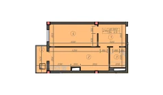 2-комн. квартира 58 м²  9/12 этаж | Жилой комплекс Sokin hayot
