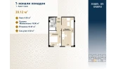 1-xonali xonadon 78.38 m²  1/11 qavat | Zangota City 1 -ETAP Turar-joy majmuasi