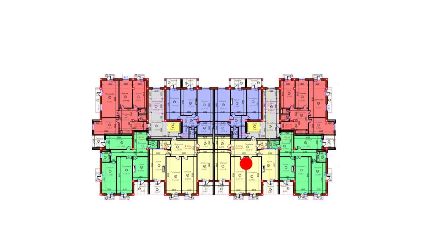 3-комн. квартира 161 м²  2/9 этаж | Жилой комплекс SAMARQAND CITY
