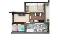 2-комн. квартира 97.15 м²  5/10 этаж | Жилой комплекс AZAMATOV GROUP