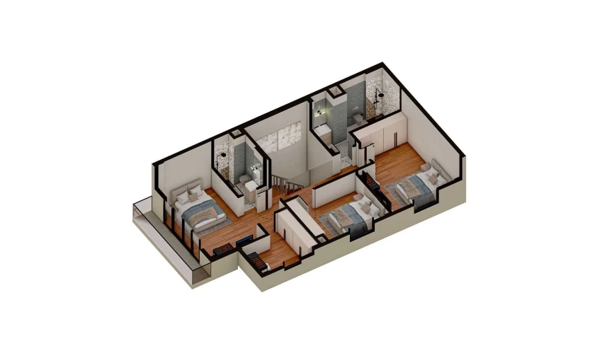 7-комнатная квартира 241.65 м²  1/1 этаж | Жилой комплекс TUSHLAR VODIYSI