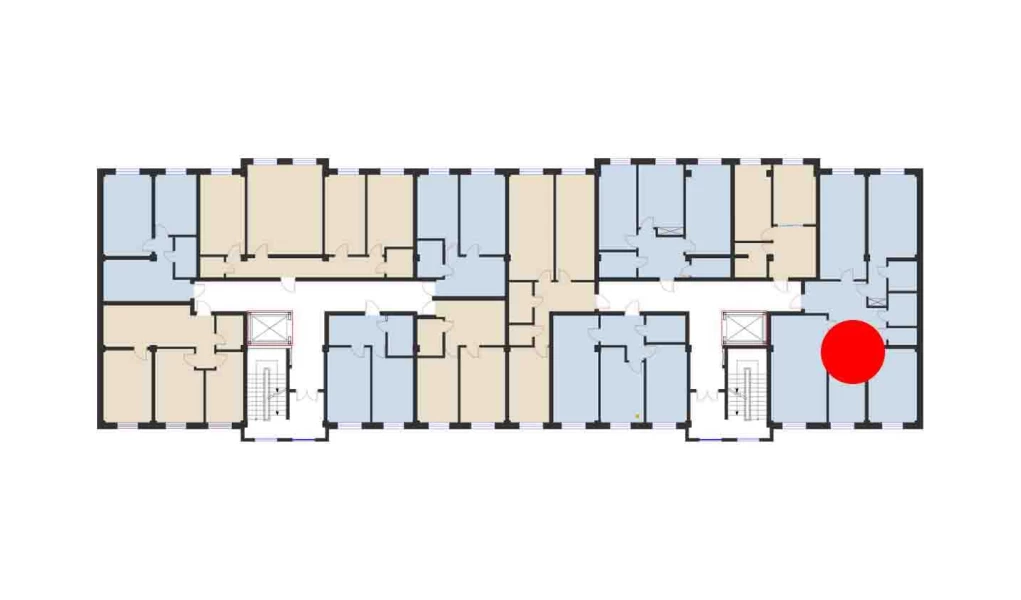 4-xonali xonadon 128.84 m²  7/10 qavat | Ko'kcha-Oqtepa Turar-joy majmuasi