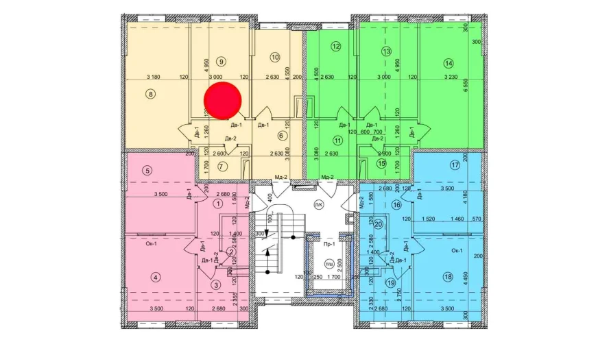 2-xonali xonadon 67.1 m²  7/9 qavat | Uchtepa Avenue Turar-joy majmuasi