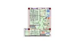 2-xonali xonadon 55 m²  2/9 qavat | ZAR ZAMONAVIY UYLAR Turar-joy majmuasi