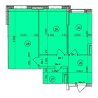 2-комн. квартира 66.9 м²  6/9 этаж | Жилой комплекс Uchtepa Avenue