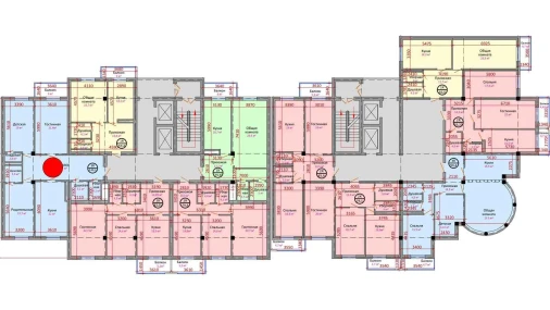 3-xonali xonadon 127.6 m²  11/12 qavat | DEGREZON HOUSE Turar-joy majmuasi