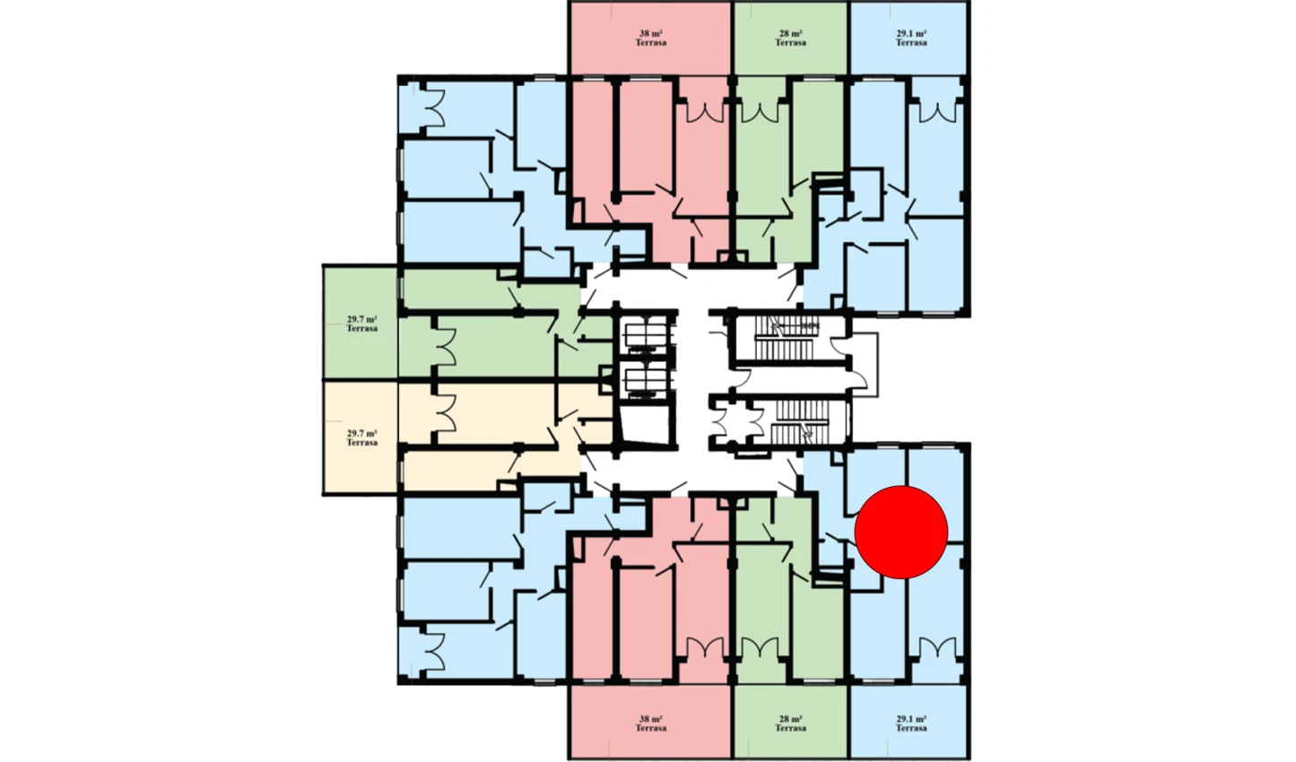 3-xonali xonadon 107.7 m²  3/16 qavat | Musaffo Turar-joy majmuasi