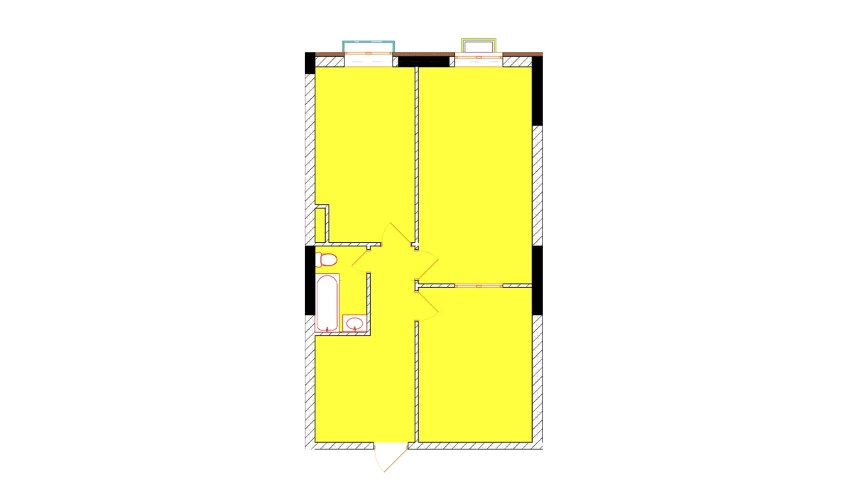 2-комнатная квартира 68.2 м²  9/9 этаж | Жилой комплекс Uchtepa Avenue