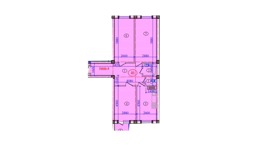 3-xonali xonadon 94.24 m² 4/9 qavat | Orzular Turar-joy majmuasi 3-xonali xonadon 94.24 m² 4/9 qavat | Orzular Turar-joy majmuasi