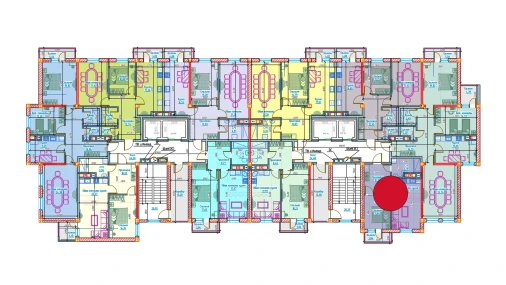 2-комнатная квартира 47.47 м²  4/13 этаж | Жилой комплекс Al-Qasr