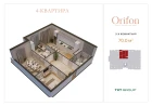 3-комн. квартира 70 м²  9/10 этаж | Жилой комплекс ORIFON