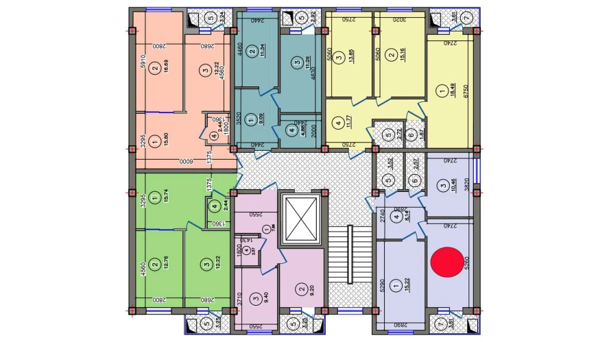 5-комн. квартира 57.94 м²  5/10 этаж | Жилой комплекс Qibray City