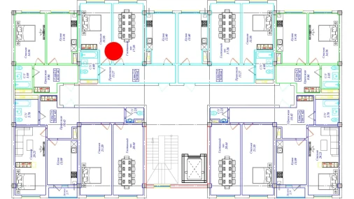 2-комнатная квартира 64.09 м²  8/9 этаж | Жилой комплекс UCHTEPA CITY