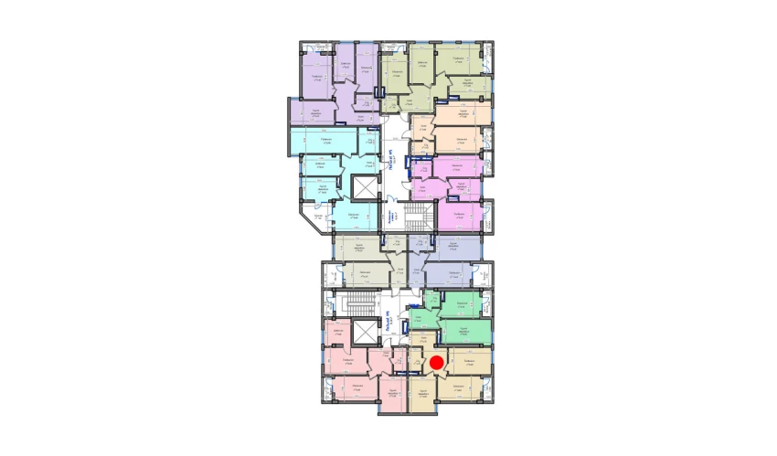 2-комн. квартира 66.8 м²  4/13 этаж | Жилой комплекс ORZU SAROYI