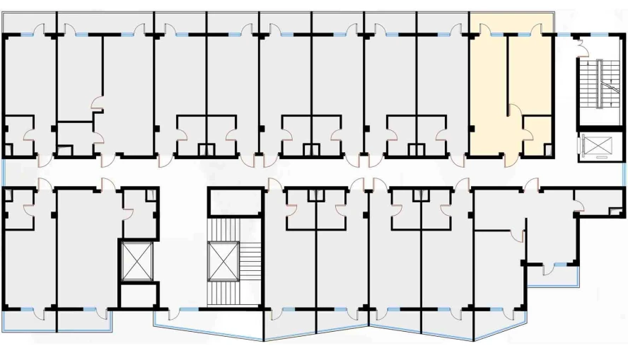 2-комн. квартира 46.7 м²  6/7 этаж | Жилой комплекс Bochka Resort