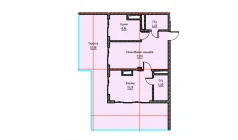 2-комн. квартира 108.67 м²  17/17 этаж | Жилой комплекс UCHTEPA CITY