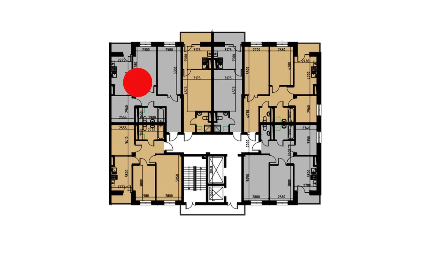2-комн. квартира 60.35 м²  5/10 этаж | Жилой комплекс YANGIOBOD RESIDENCE