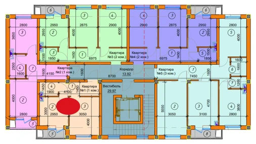 1-комнатная квартира 30.6 м²  6/7 этаж | Жилой комплекс SABZAVOT CITY